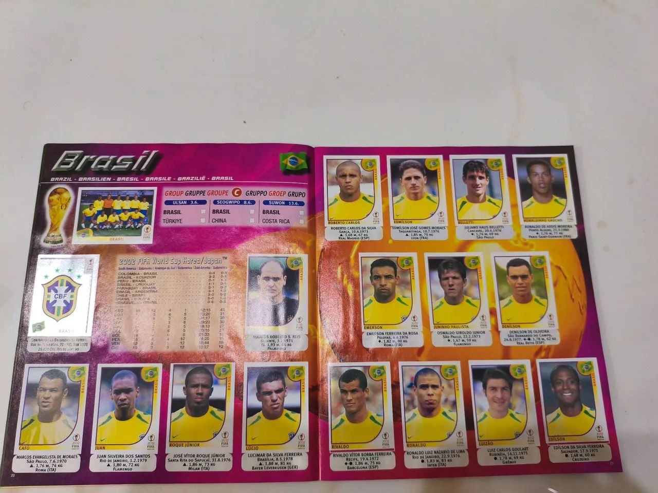 Album de figurinhas completo da copa do mundo de 2002 - Foto 4