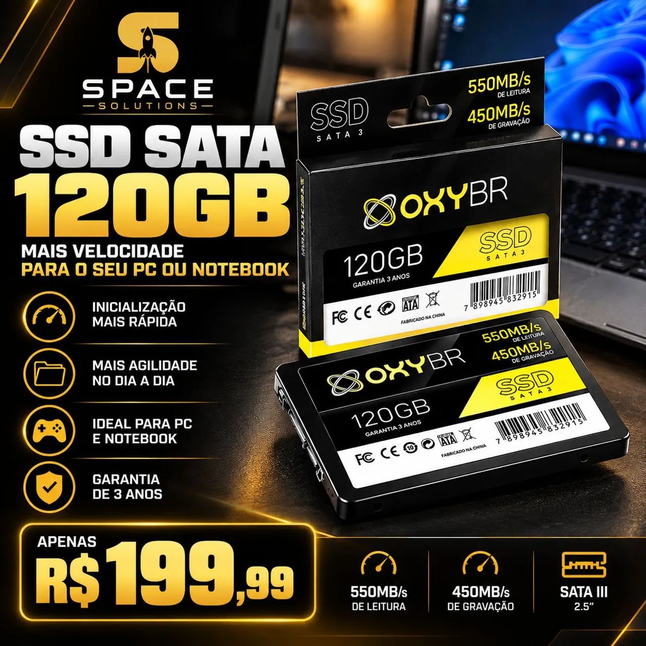 SSD Oxybr 120GB