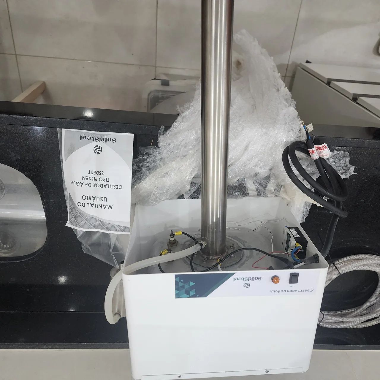 DESTILADORA TIPO PILSEN SOLIDSTEEL 10L - Foto 2