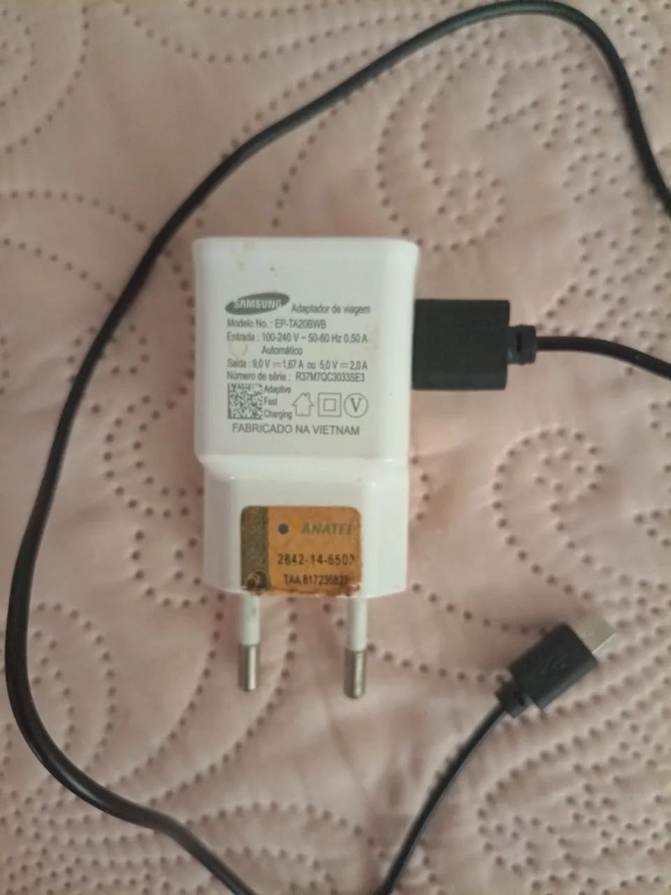 Carregador original Samsung 