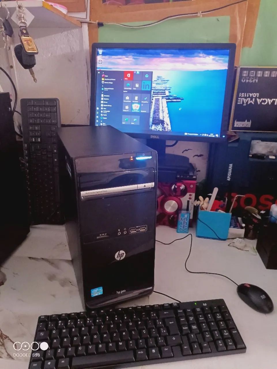 Computador completo (CPU, monitor, teclado e mouse)