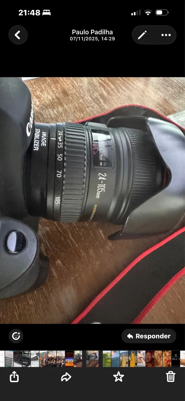 Canon EOS 6D Full Frame + Lente Canon EF 24-105mm f/4L IS USM