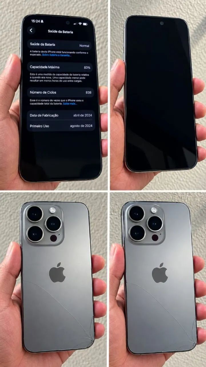 IPhone 15 pro com nota fiscal 