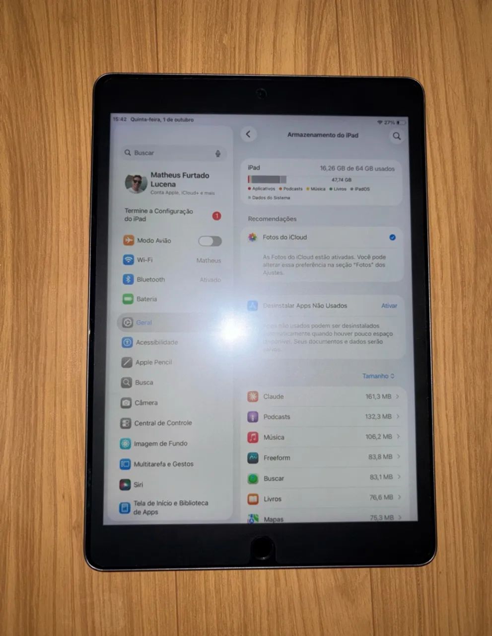 iPad 9ª Geração 64GB + Caneta Goojodoq - Foto 4