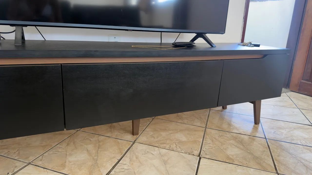 Rack Retrô Madesa Reims para TV de até 75 polegadas - Foto 4