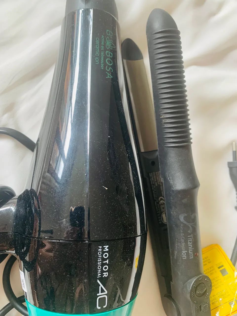 Secador de cabelo e prancha alisadora - Foto 2