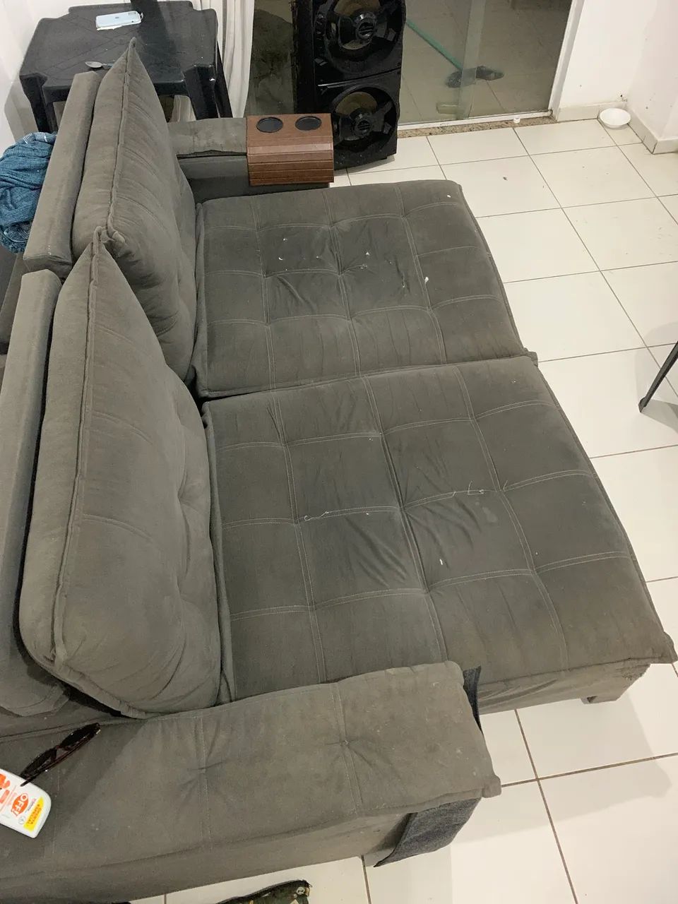Sofá sued reclinável retrátil  - Foto 4