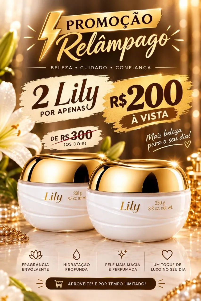 Combo lily - 2 por apenas 200,00
