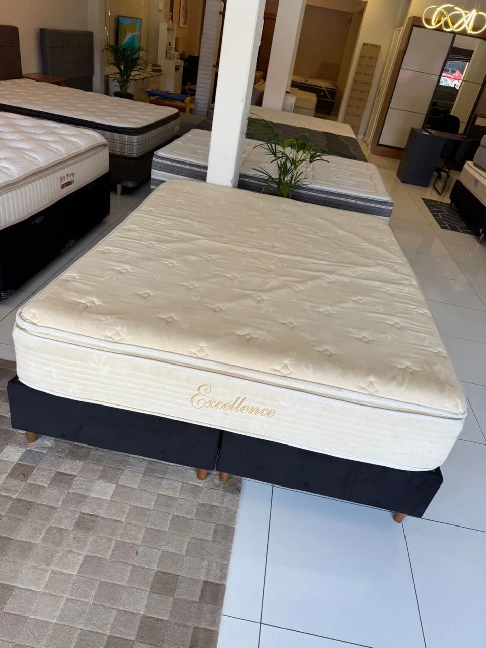 Cama box QUEEN MANNES USADA - ENTREGAMOS  - Foto 3