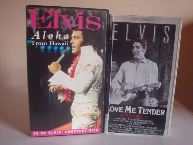 fita vhs elvis aloha from hawaii e love me tender