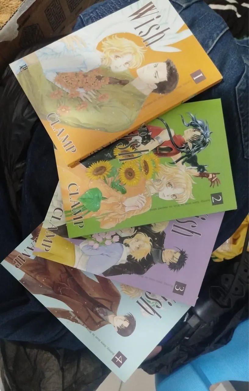 Mangá wish volumes 1, 2, 3 e 4