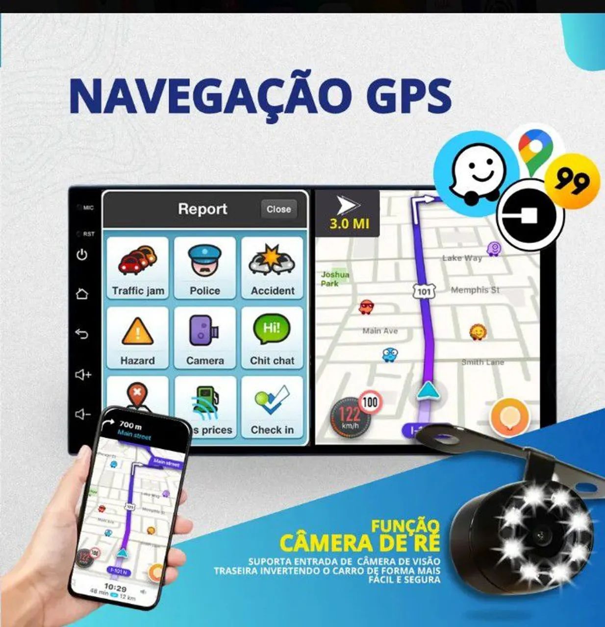 Central multimídia automotiva.  - Foto 4