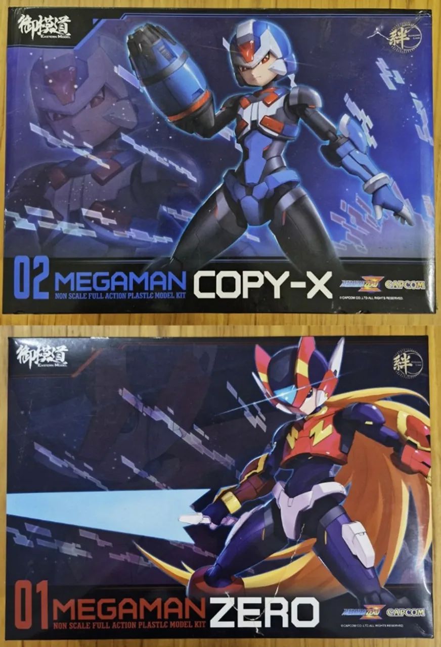 Lote 2x Mega Man Zero: Copy X + Zero - Model Kit Eastern Model (Lacrados)