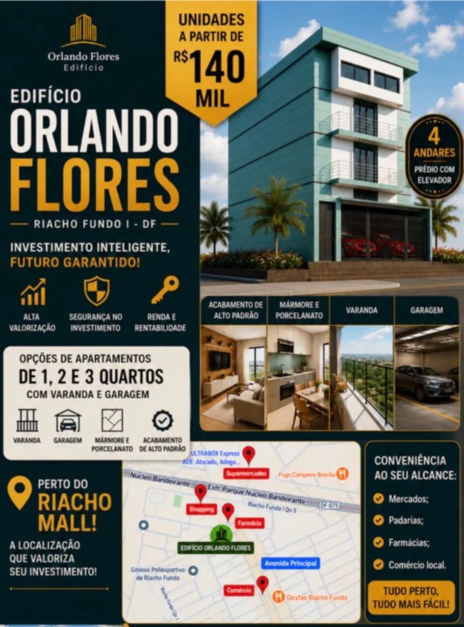 Apartamentos Riacho Fundo 1 - Foto 2