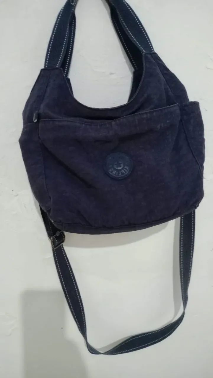 Bolsa Hobo Kipling Basic Ewo Carola Azul - Foto 5