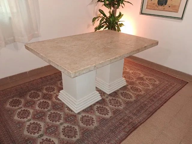MESA DE JANTAR TAMPO EM MARMORE - Foto 3