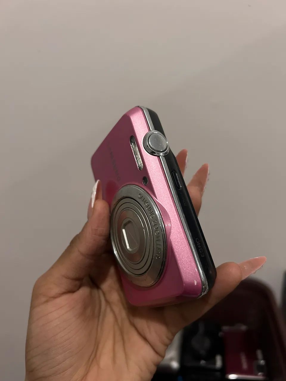 câmera samsung es80 rosa - Foto 5