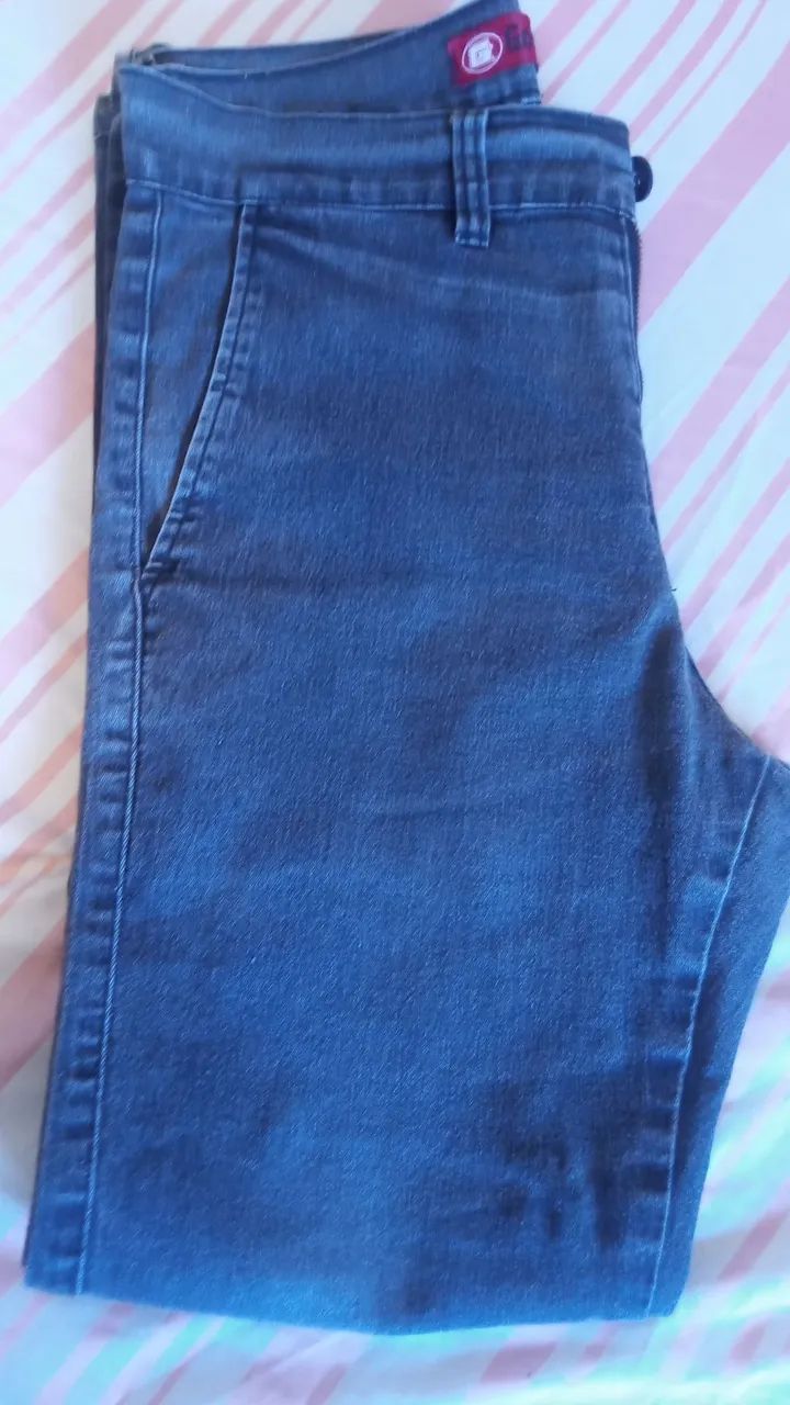 Calça Sarja Preta - GONFERR 38 Slim - Foto 4