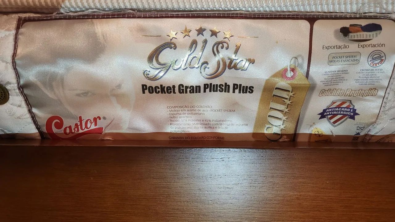 COLCHÃO CASTOR POCKET GRAN PLUSH PLUS (QUEEN)