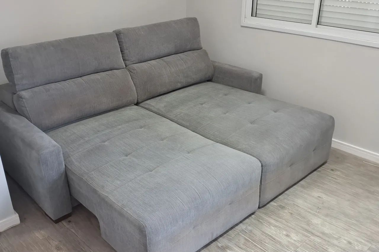 Sofá Cama Retrátil e Reclinável - Excelente Estado e Muito Conforto!  - Foto 5