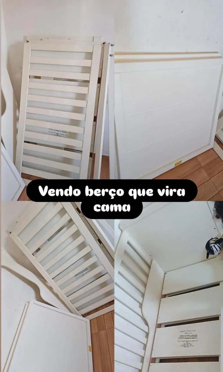 Vendo berço que vira cama