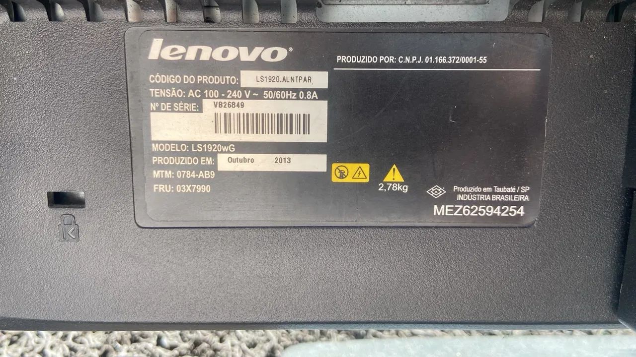Monitor lenovo p / peças - Foto 2