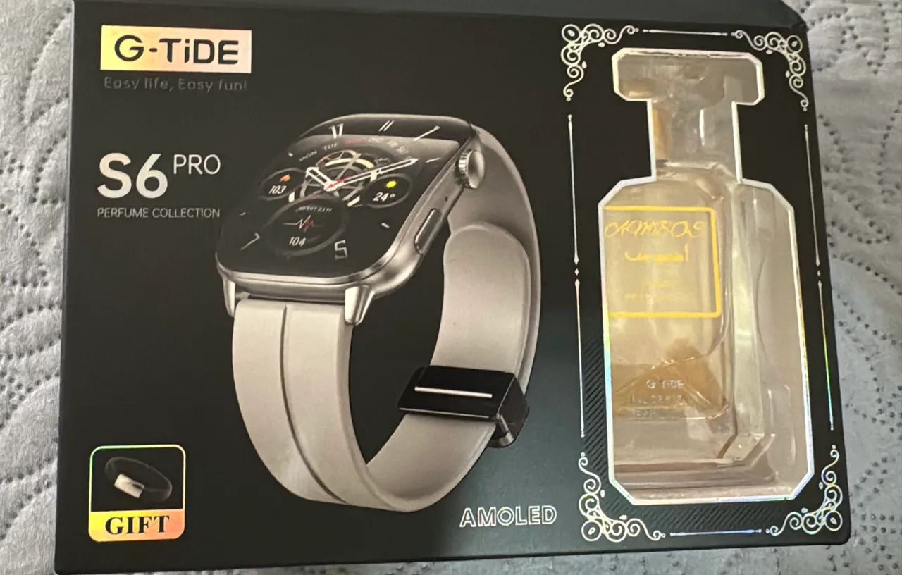 Relógio G-Tide S6 Pro Kit com perfume