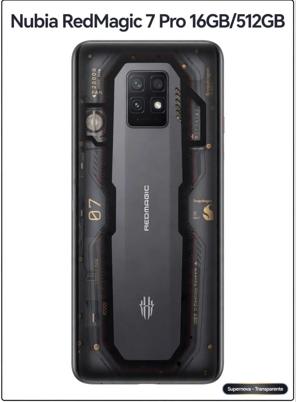 Smartphone Nubia REDMAGIC 7 Pro 16/512GB - Foto 2