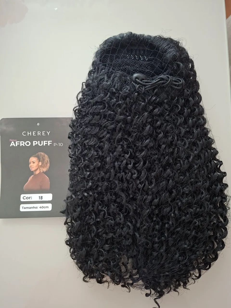 Vendo Afro puff preto (novo) - Foto 3