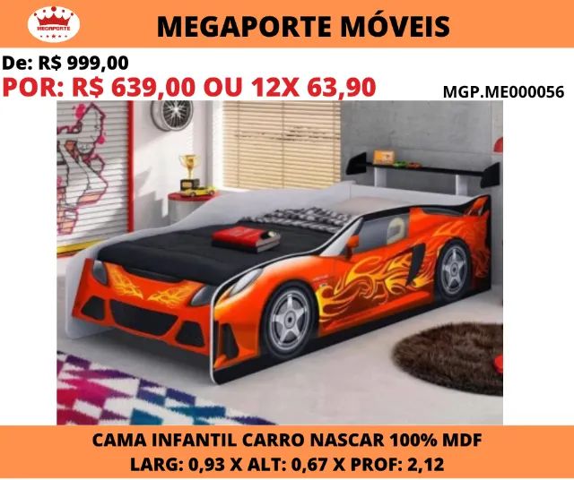 CAMA INFANTIL CARROS