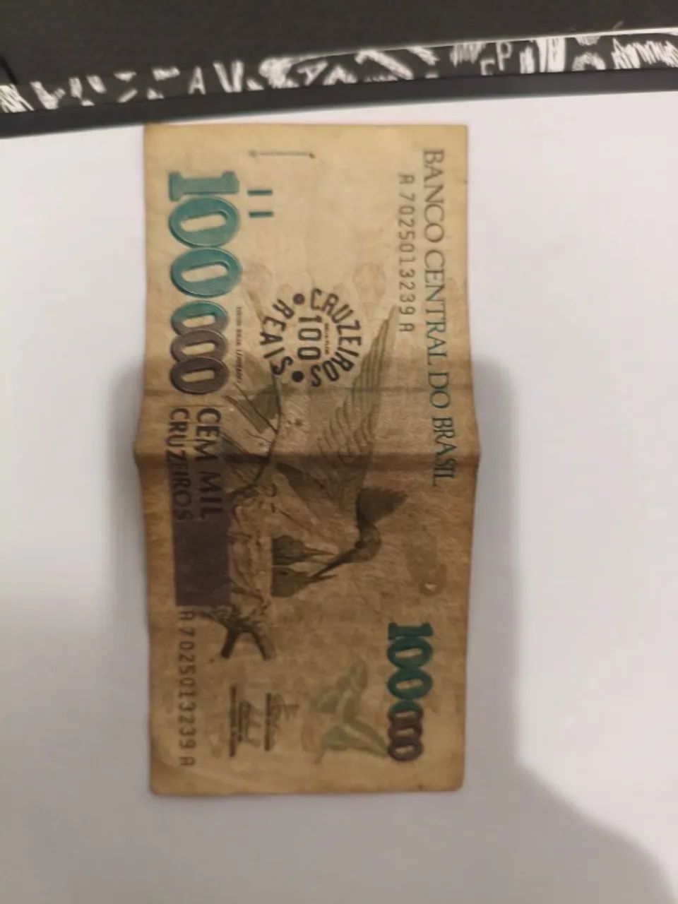 Cédula De Dinheiro Antigo