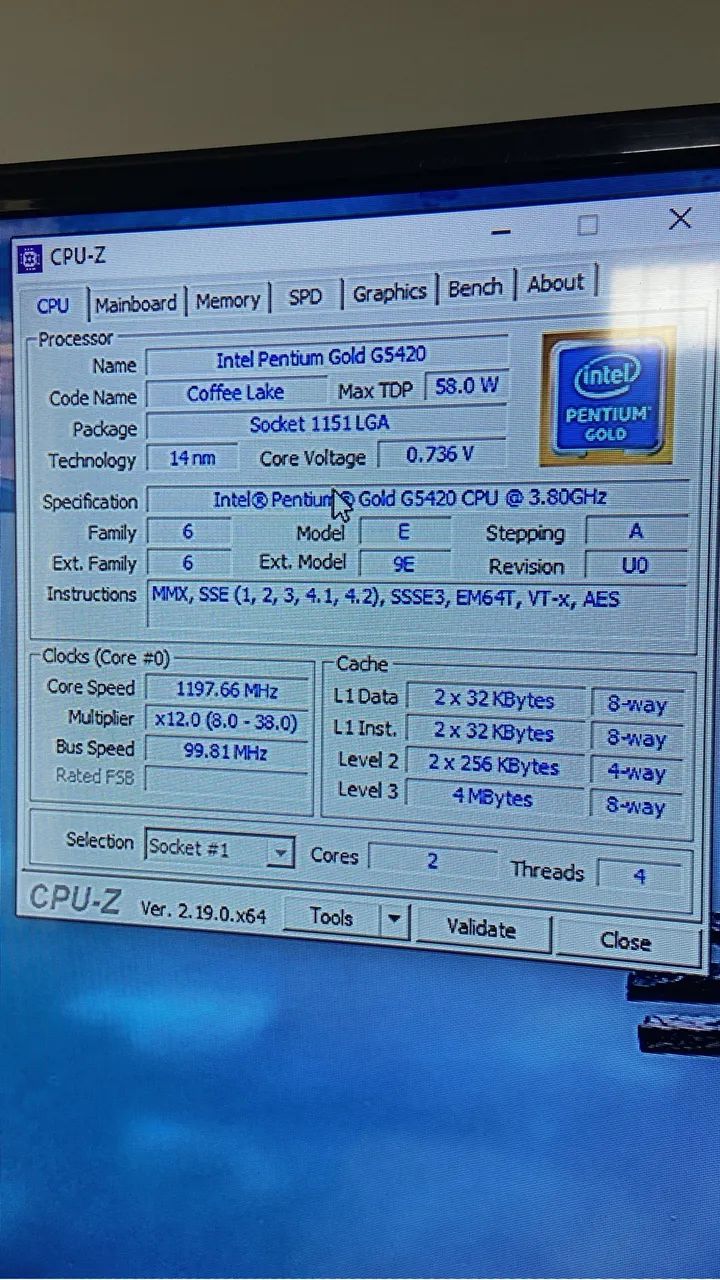 Computador Intel 3.8Ghz
