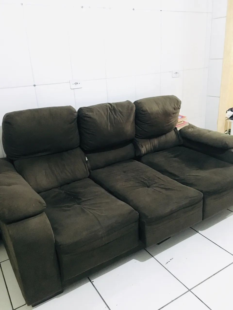 Vendo sofá retrátil marrom 65115872332803122