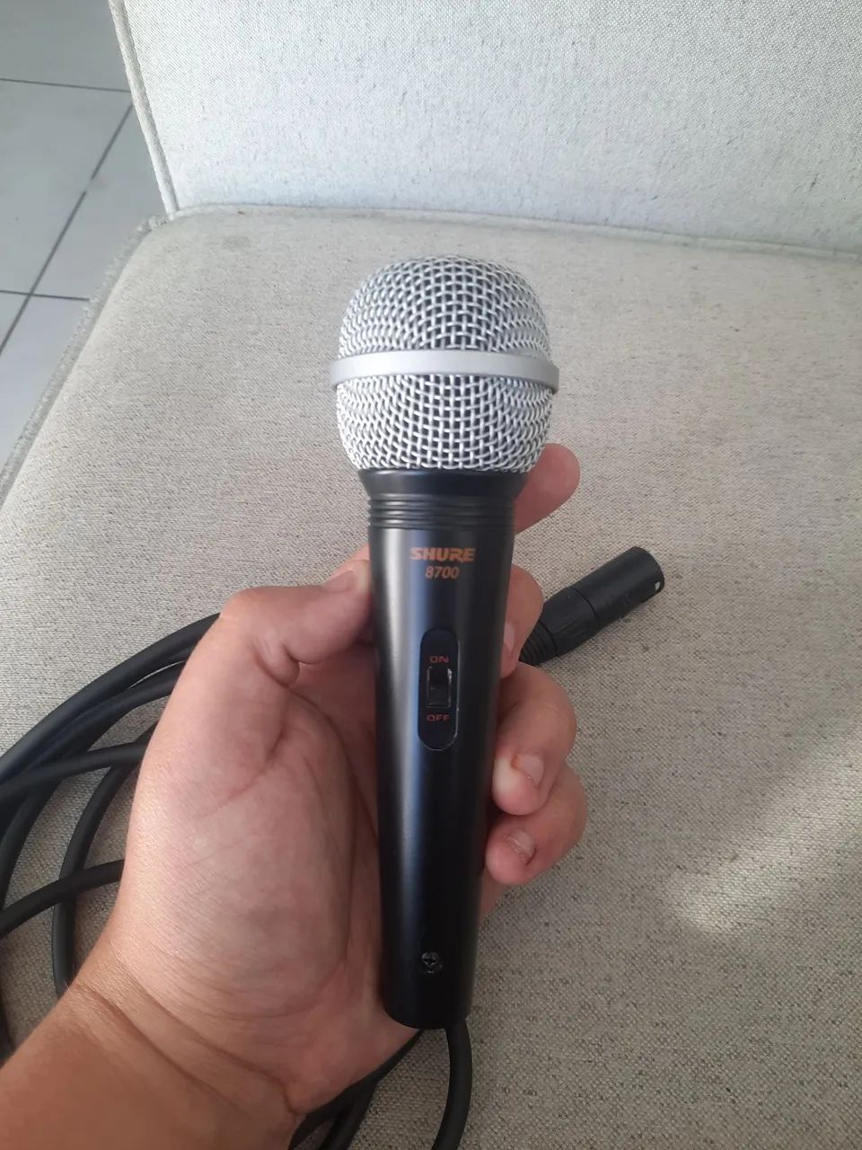 Microfone Shure 8700 - Estado de Novo | Completo com Cabo e Caixa