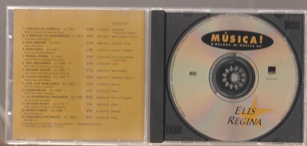 Cd Elis Regina, Música, O Melhor Da Música, Warner - Foto 3