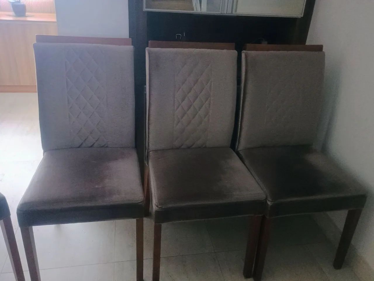 Cadeiras estofadas 