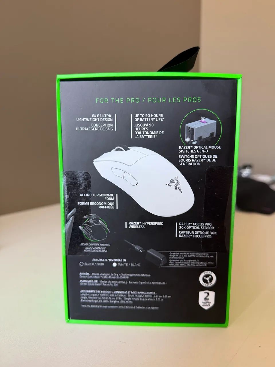 Mouse razer  Deathadder v3 pro original lacrado  - Foto 2