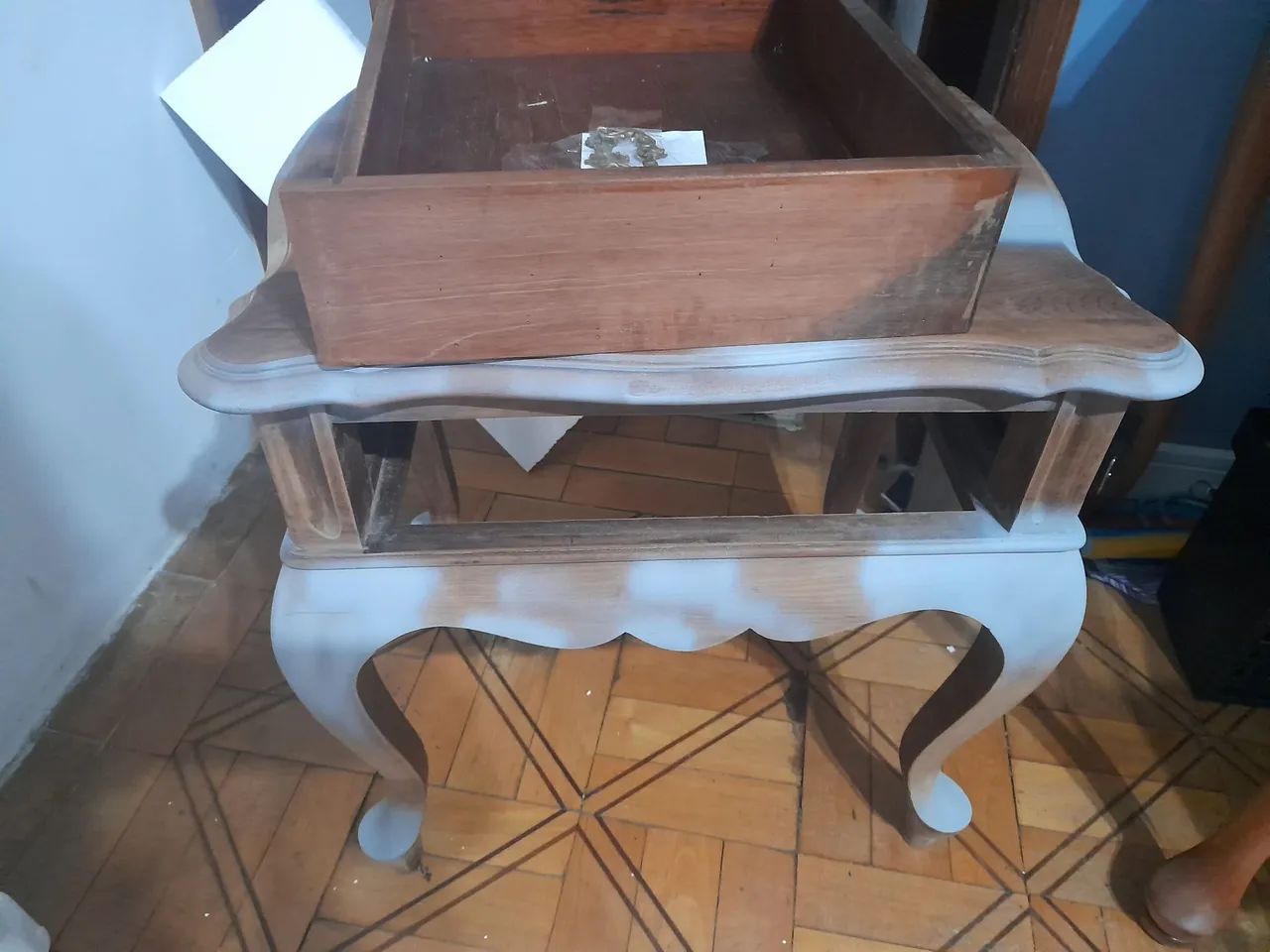 Banqueta com gaveta madeira - Foto 5