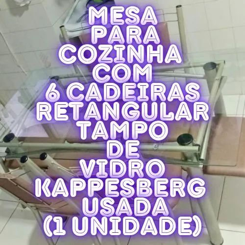 Mesa com 6 Cadeiras 1,40 m Kappesberg 