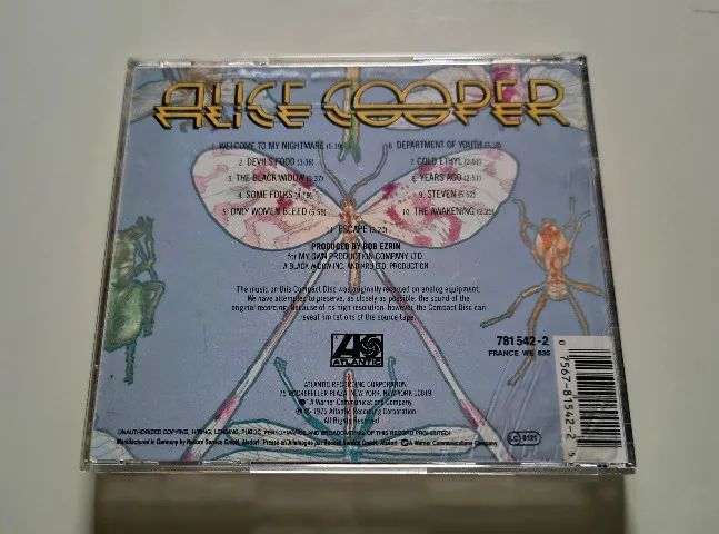 CD Alice Cooper - Welcome To My Nightmare - Atlantic - Made in