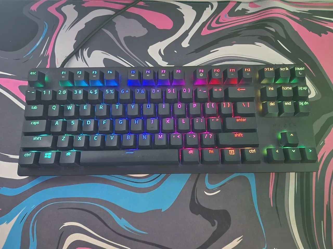 Teclado Razer Huntsman TE 80% (Switch Red) - Foto 2