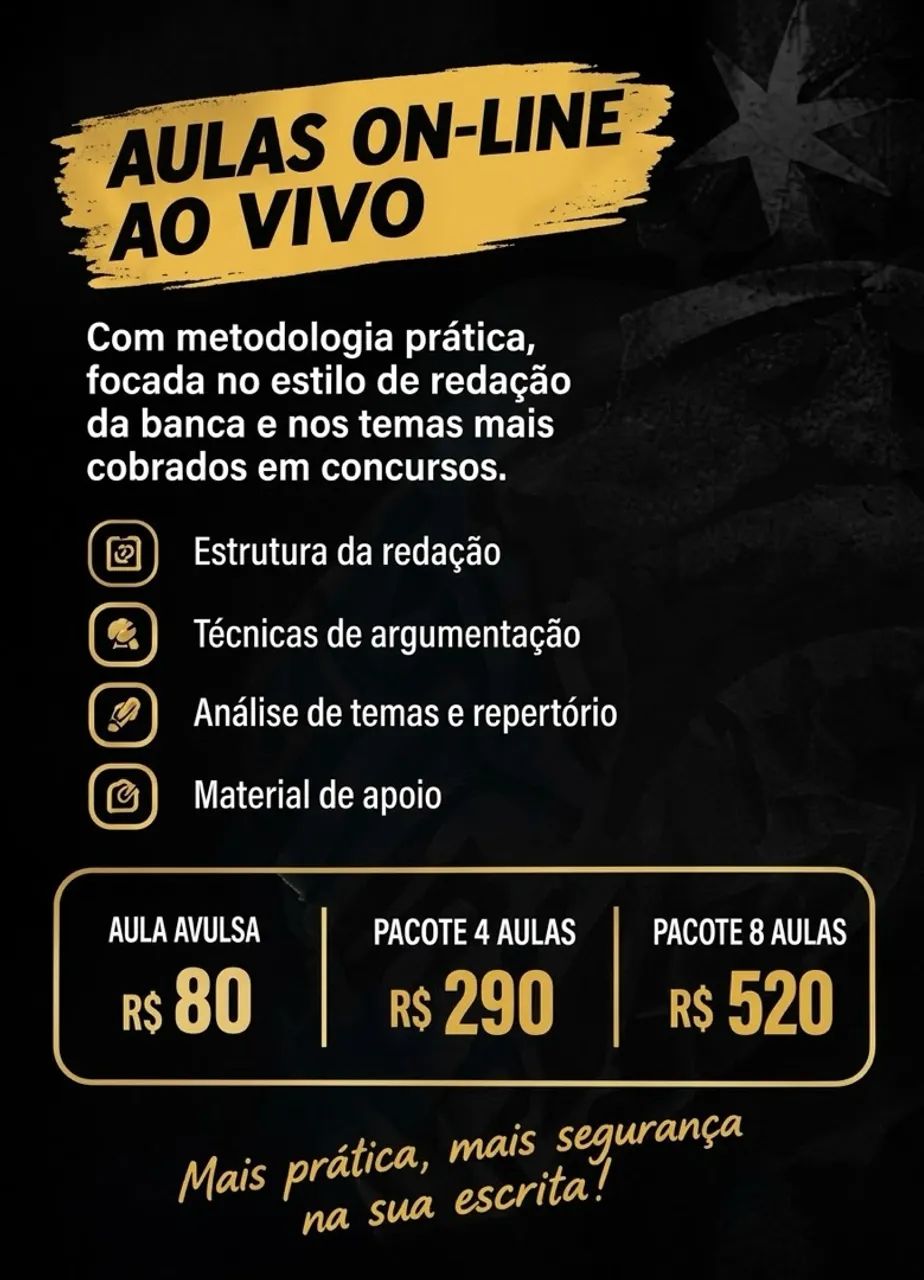 Aula e correção de redação para a PMPE.  - Foto 2