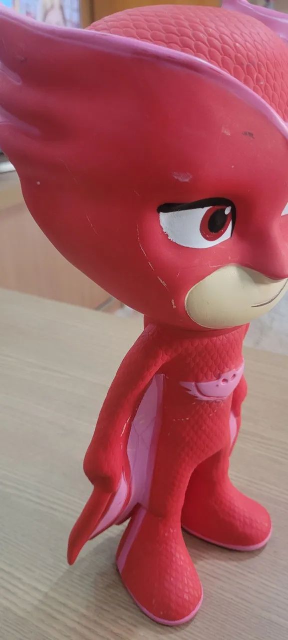Boneco Usado Corujita de Vinil 40cm de Altura (Detalhes na Pintura ) - Foto 5