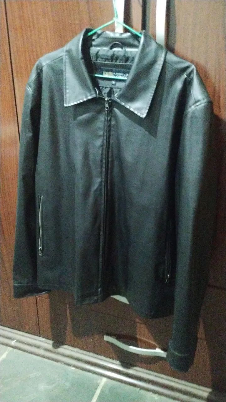 Jaqueta de couro masculina  - Foto 3