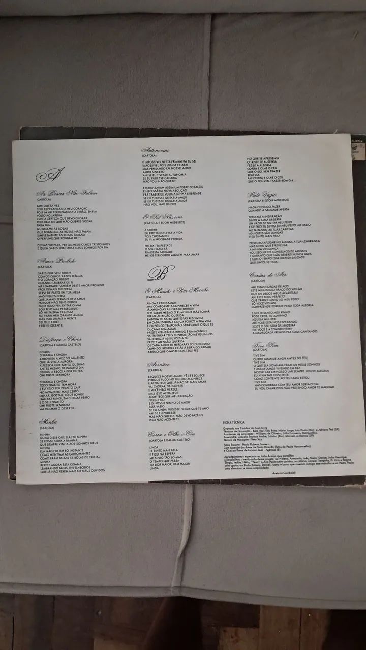 Vinil /Lp - Cartola Bate Outra Vez - Foto 5