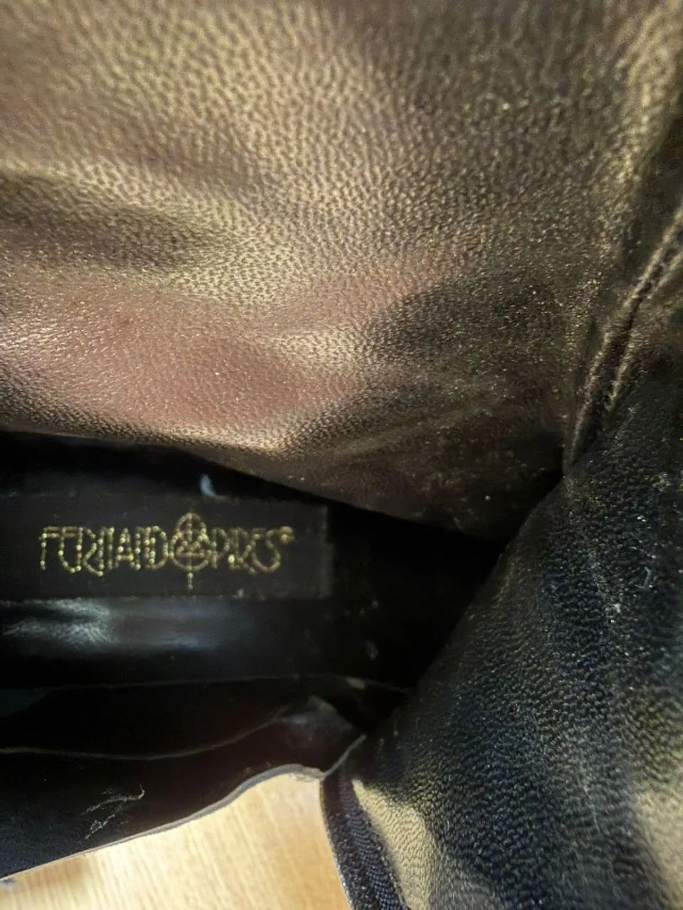 Bota couro cano curto - Foto 4