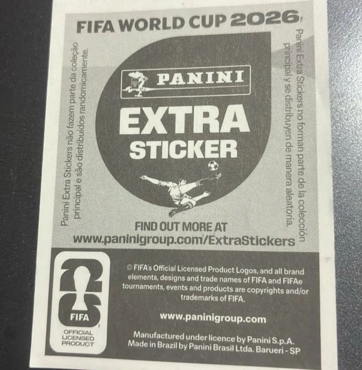Figurinha EXTRA STICKER prateado Cody Gakpo copa do mundo 2026 - Foto 2