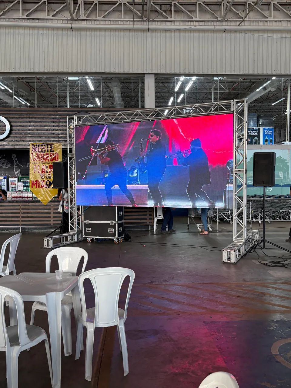 Painel de Led P3.9 e Grid 