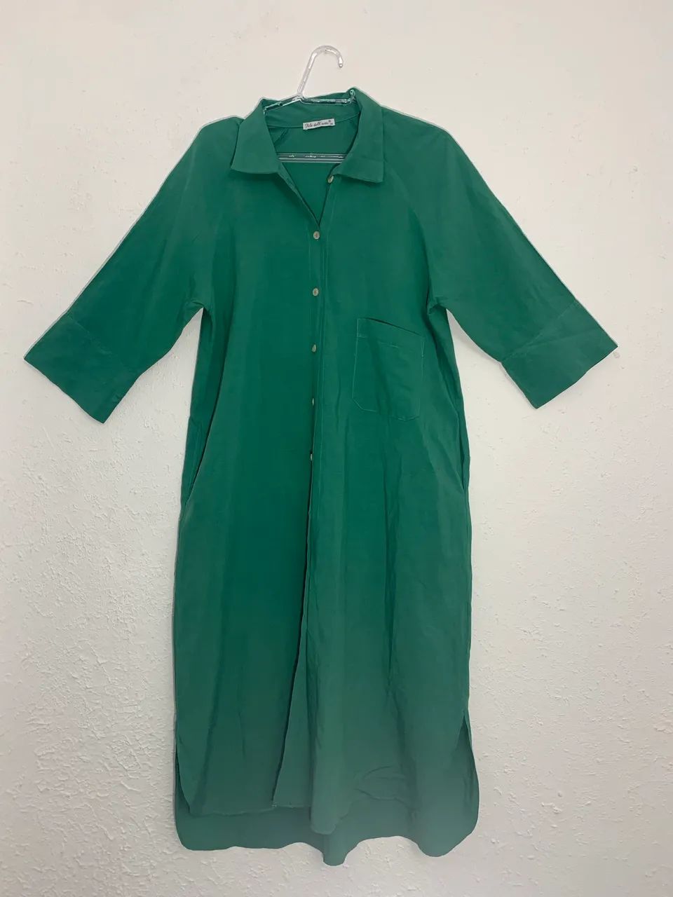 Vestido Filidellarte Tamanho Gg Verde Abotoar Ótimo Estado