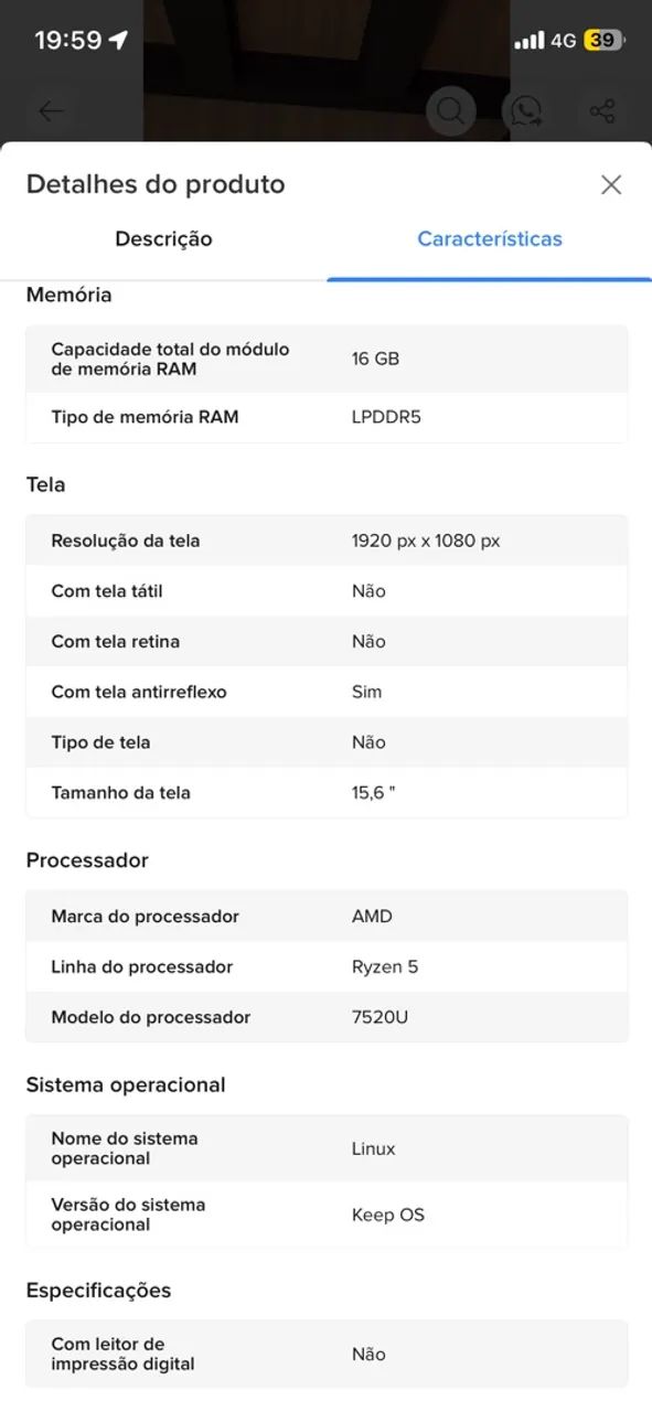 Eletrônicos ( Notebook novo na caixa ) Asus   - Foto 4